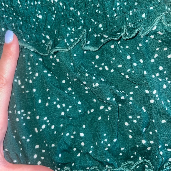 Kayla's Armoire Green Polka Dot Skirt Set Size Large - Picture 3 of 3